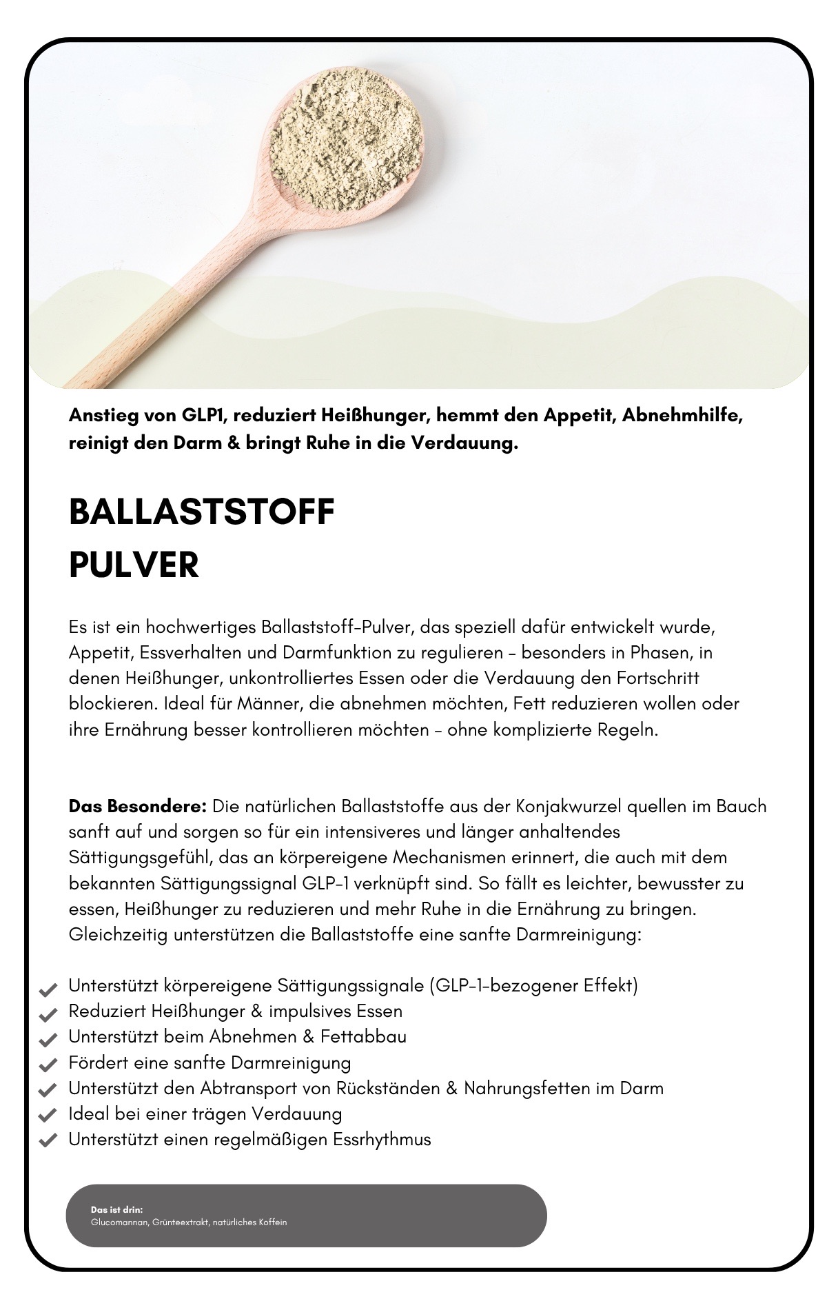 Ballaststoffpulver