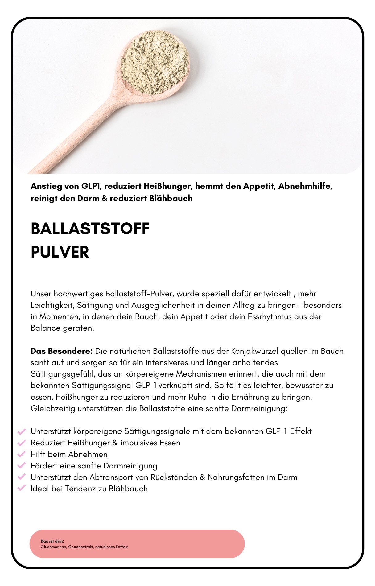 Ballaststoffpulver