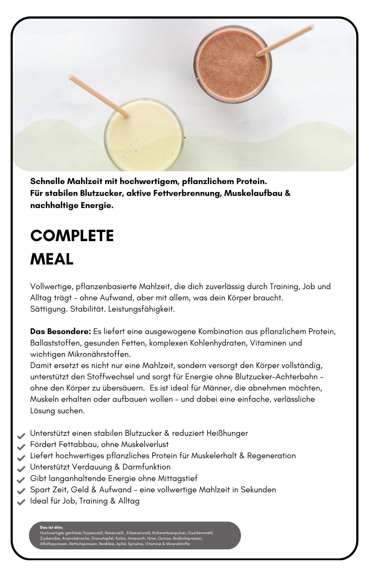 Complete Mahlzeiten