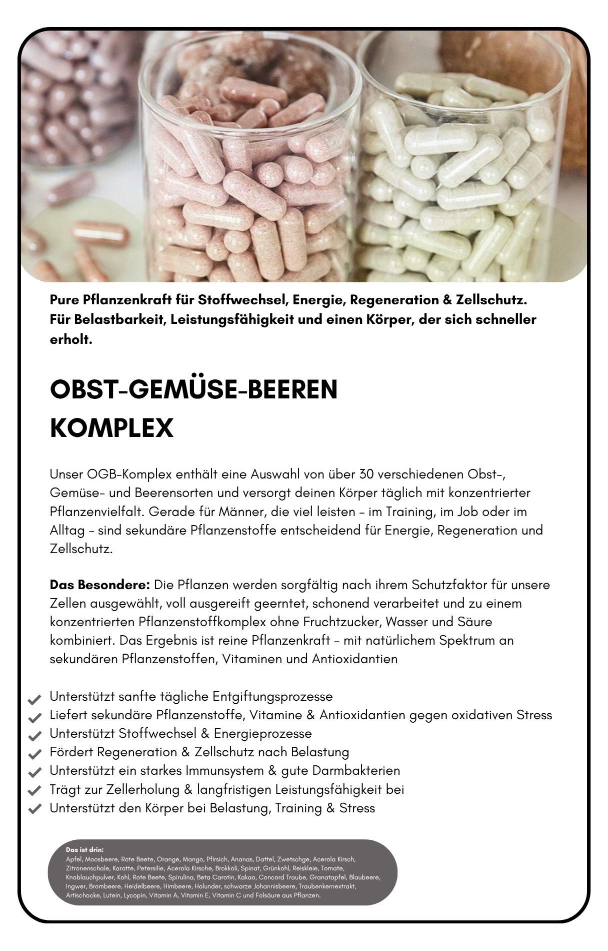 Obst-Gemüse-Beeren-Komplex